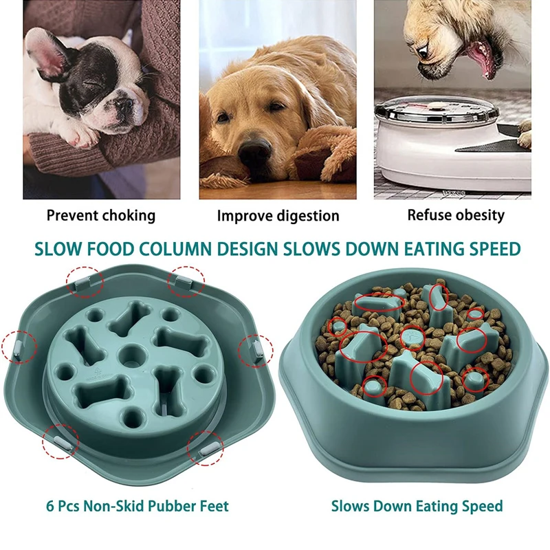 New Slow Feeder Dog Bowl Anti- - Royal Canin Food Medium 评论和价格