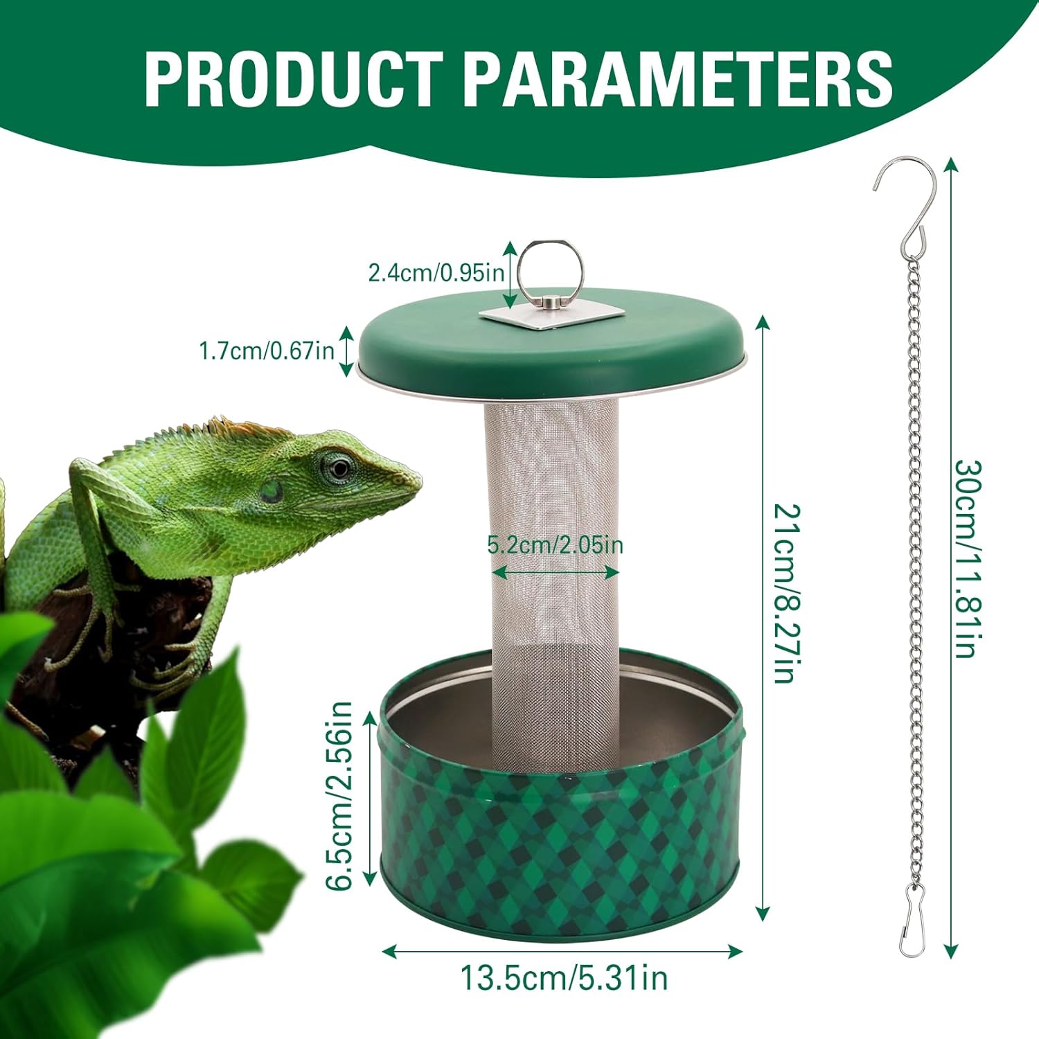 Bearded Dragon Feeder Chameleo - Water Dish Reptile 评论和价格